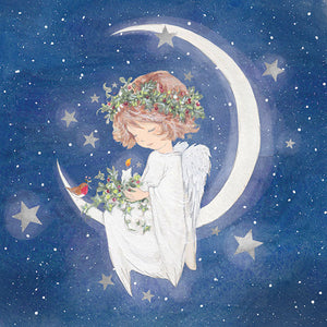 Christmas cards Angel moon