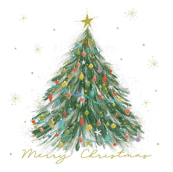 Christmas card Festive tree