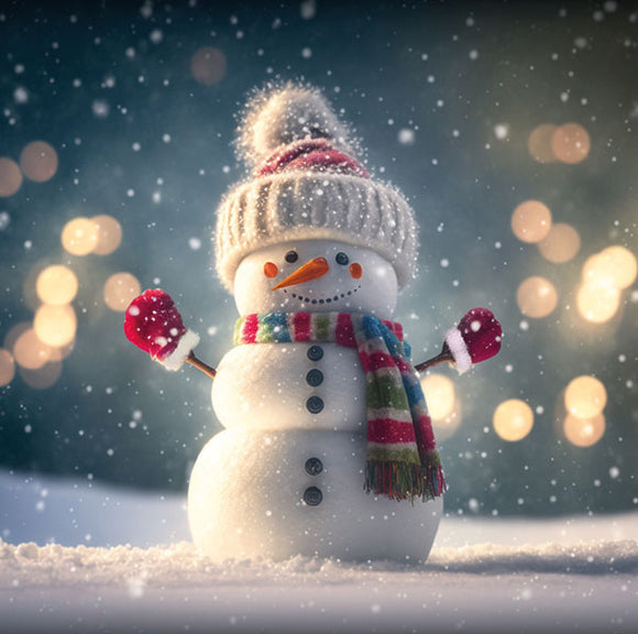 Christmas cards Jolly snowman