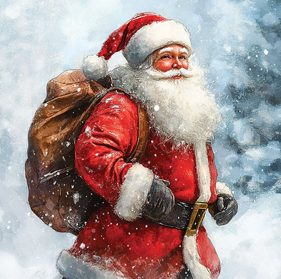 Christmas cards Traditional Santa