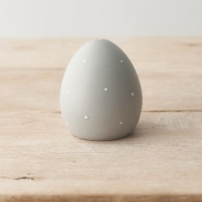 Grey Ceramic Dotty Egg